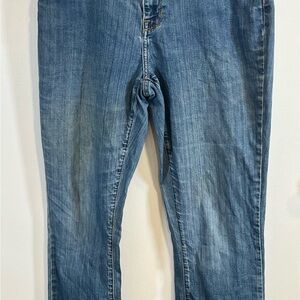 L.L. Bean Women's Straight Leg Jeans in Medium Blue